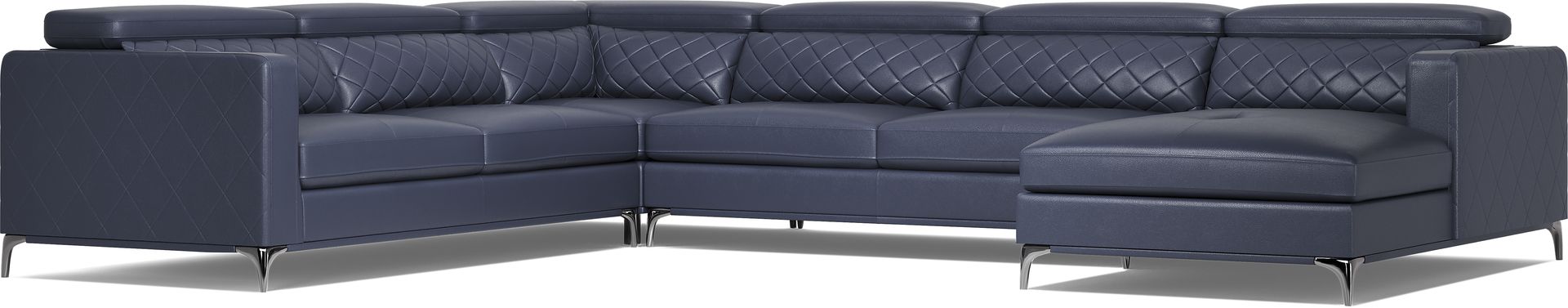 Via Sorrento Navy 4 Pc Sectional - Image 1