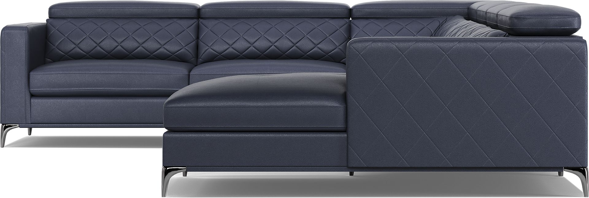 Via Sorrento Navy 4 Pc Sectional - Image 6