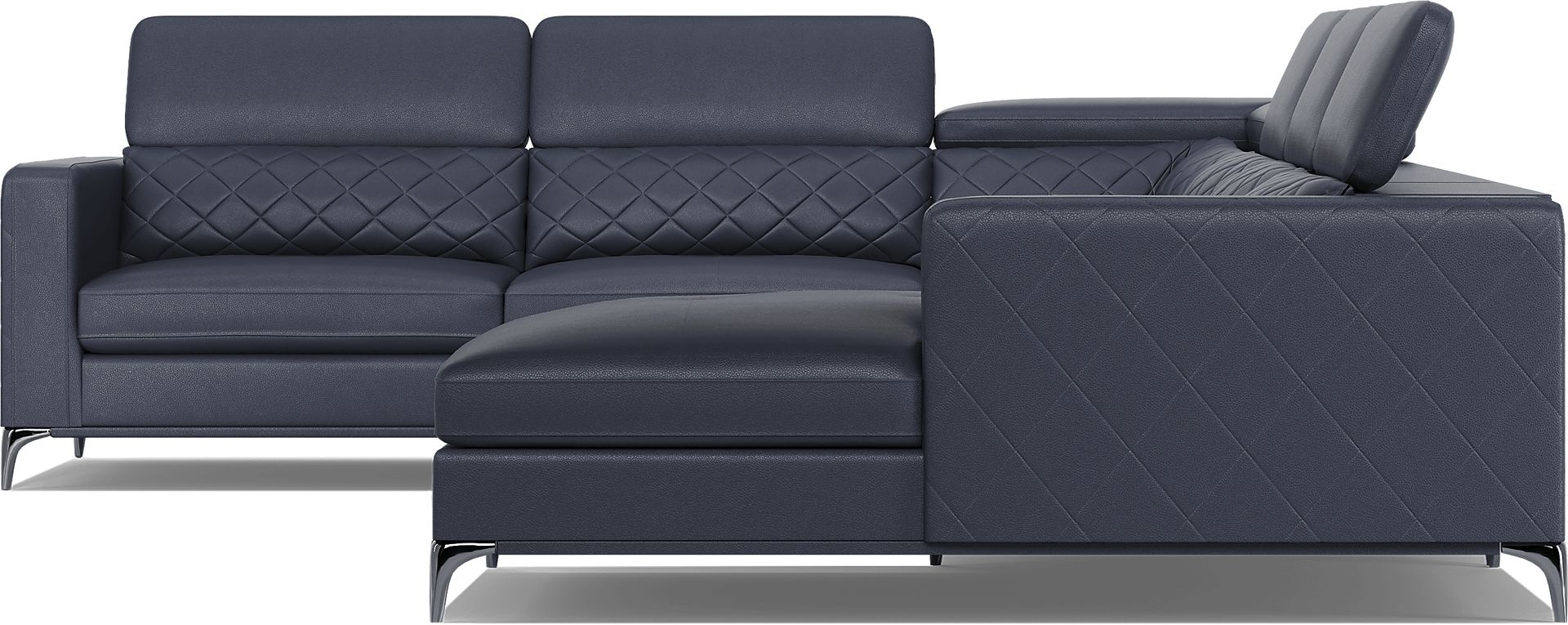 Via Sorrento Navy 4 Pc Sectional - Image 8