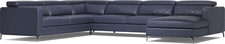 4 pc right arm chaise sectional