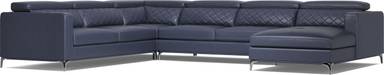 4 pc right arm chaise sectional