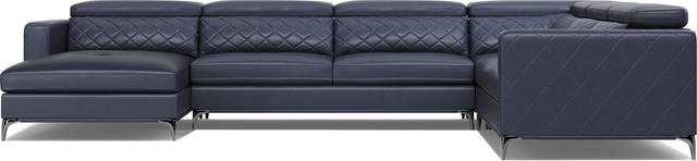 Via Sorrento Navy 4 Pc Sectional - Thumbnail - Image 3