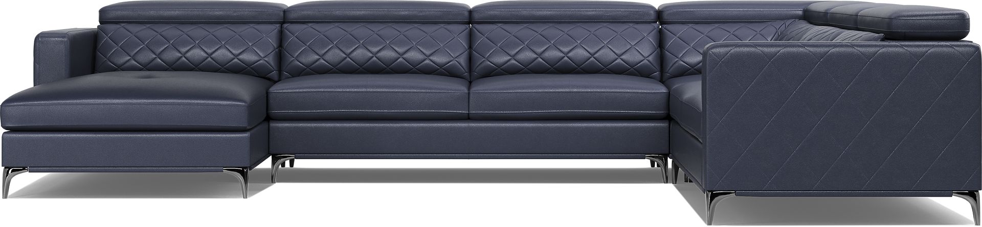 Via Sorrento Navy 4 Pc Sectional - Image 3