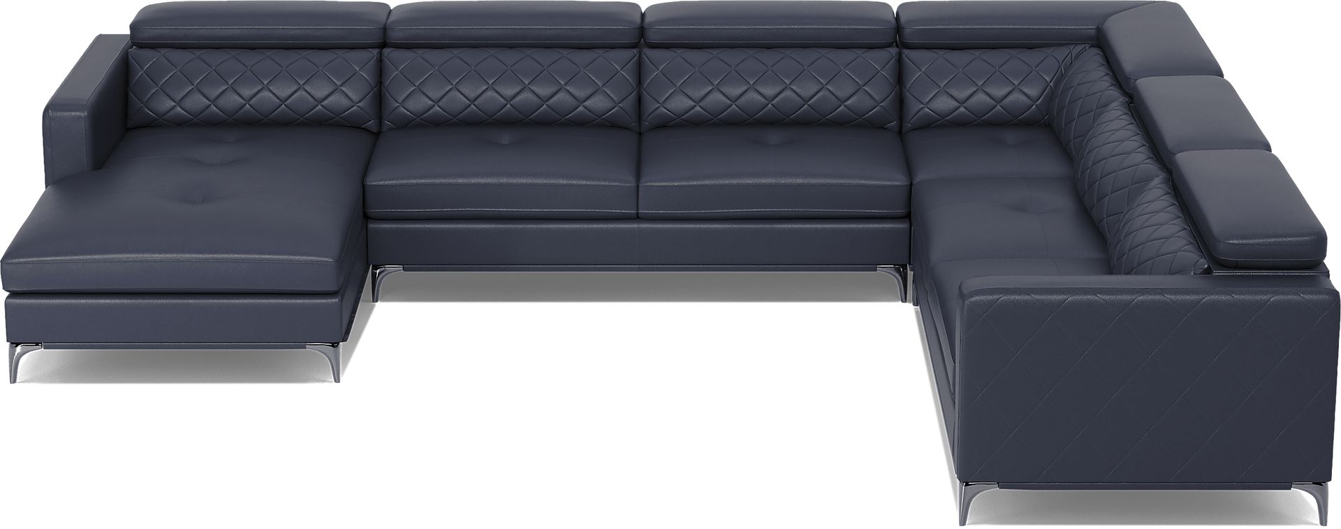 Via Sorrento Navy 4 Pc Sectional - Image 5