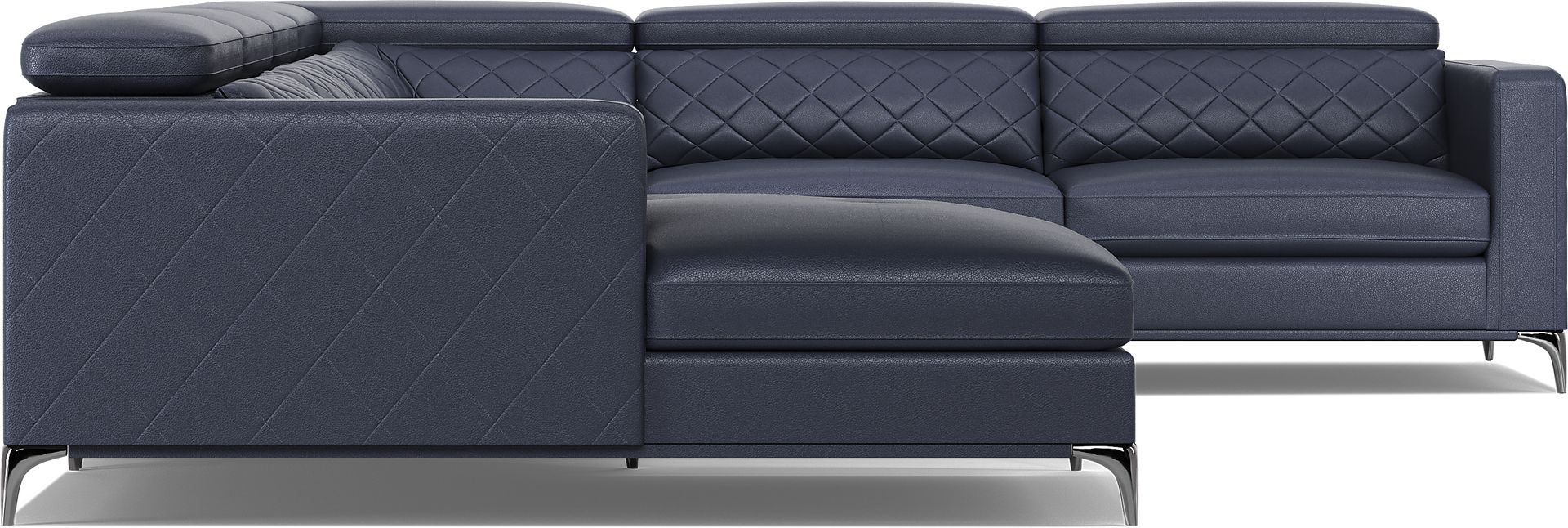 Via Sorrento Navy 4 Pc Sectional - Image 6
