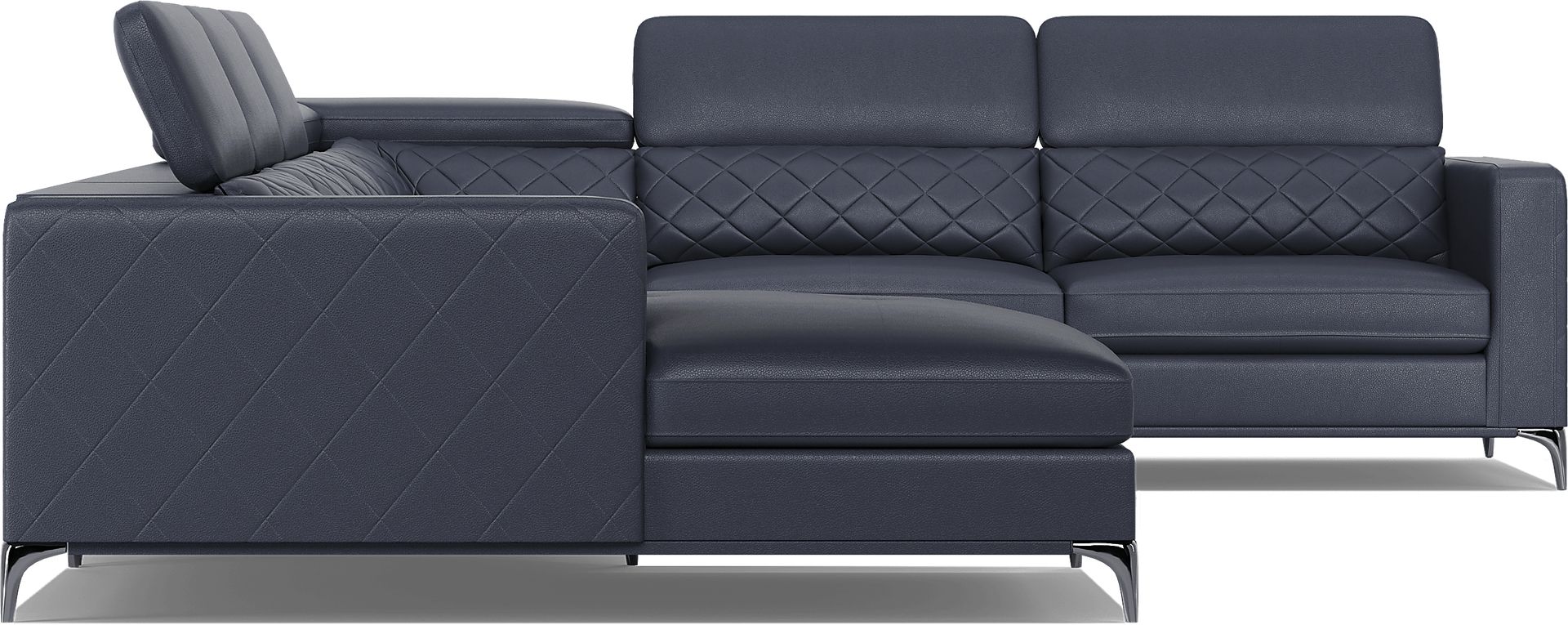 Via Sorrento Navy 4 Pc Sectional - Image 8