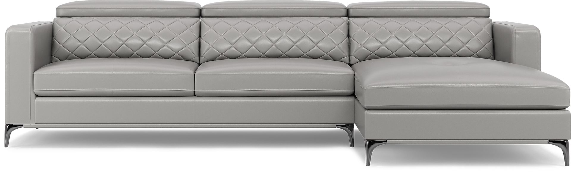 Via Sorrento Platinum 5 Pc Sectional Living Room - Image 3