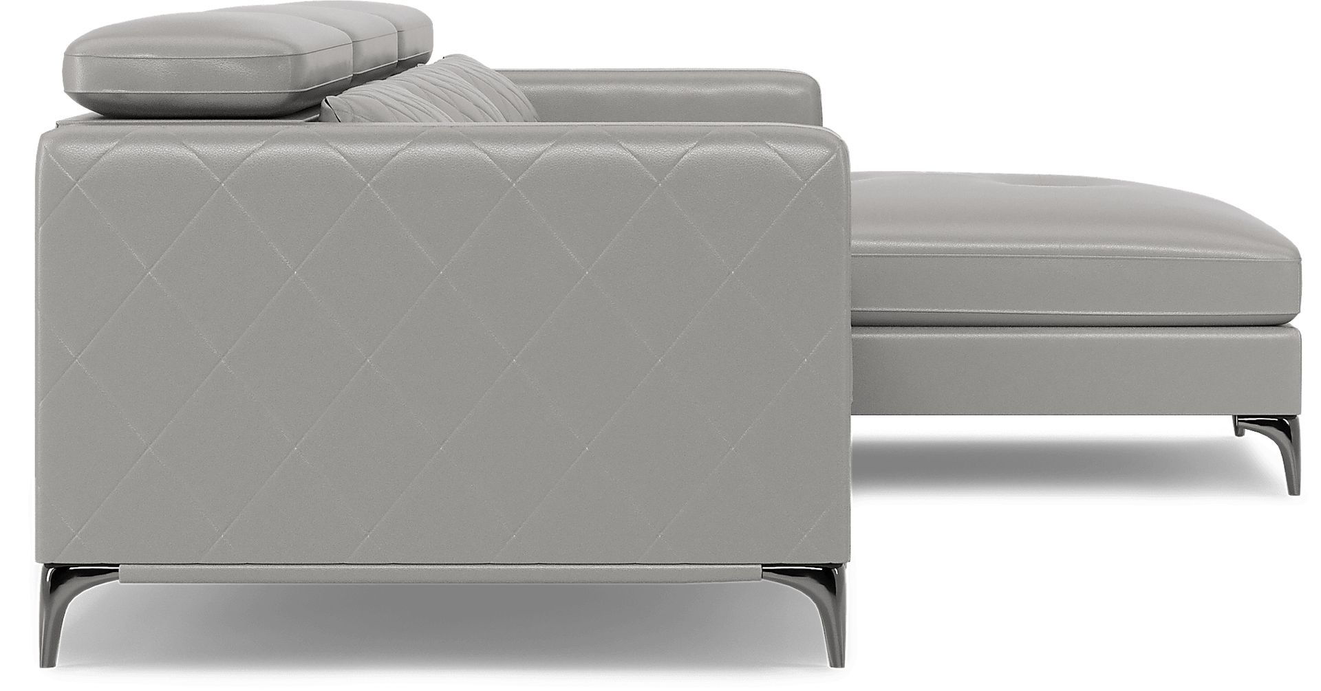 Via Sorrento Platinum 5 Pc Sectional Living Room - Image 4