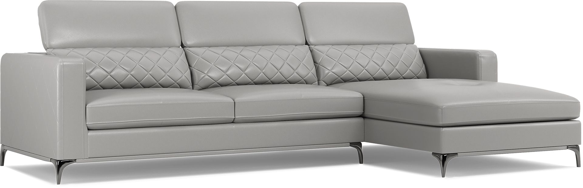 Via Sorrento Platinum 5 Pc Sectional Living Room - Image 6