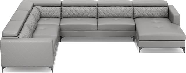 Via Sorrento Platinum 5 Pc Sectional Living Room - Thumbnail - Image 5