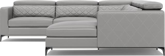 Via Sorrento Platinum 5 Pc Sectional Living Room - Thumbnail - Image 6