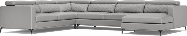 Via Sorrento Platinum 5 Pc Sectional Living Room - Thumbnail - Image 2