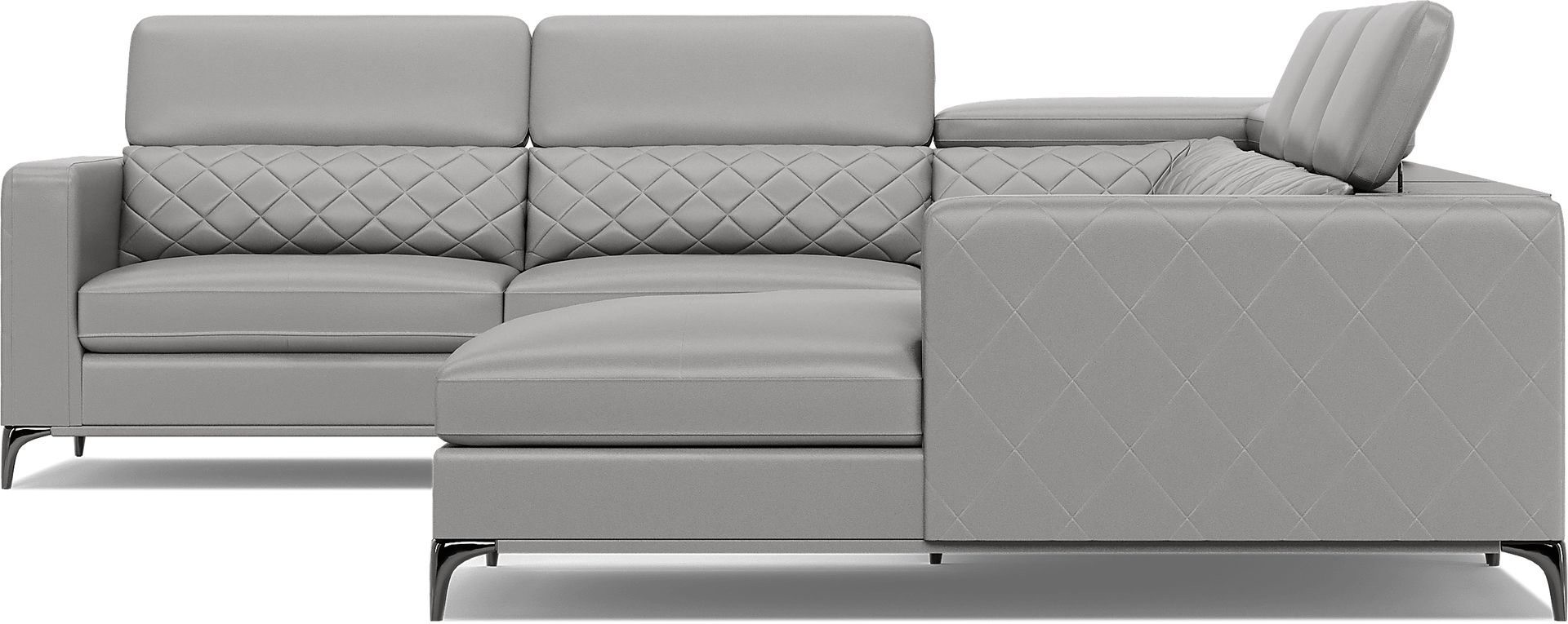 Via Sorrento Platinum 4 Pc Sectional - Image 8