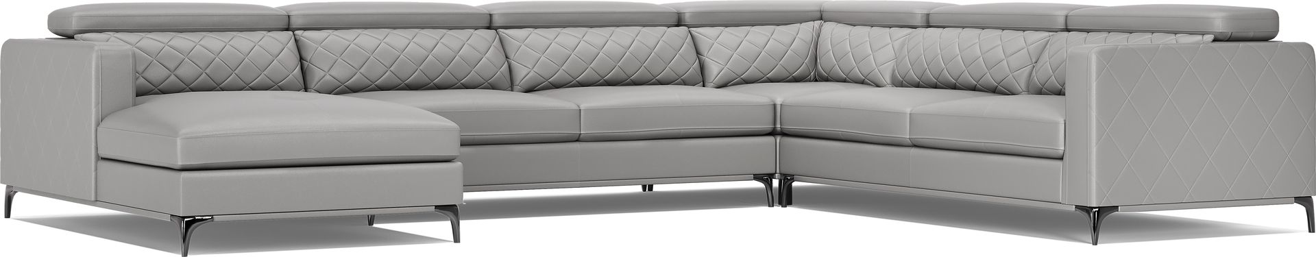 Via Sorrento Platinum 4 Pc Sectional - Image 1