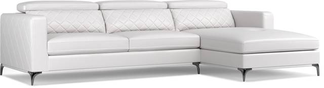 Via Sorrento White 2 Pc Sectional - Thumbnail - Image 1