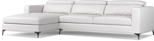 Via Sorrento White 2 Pc Sectional - Thumbnail - Image 1