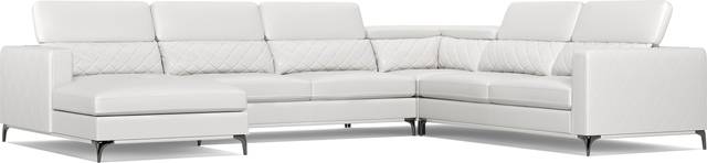 Via Sorrento White 4 Pc Sectional - Thumbnail - Image 3