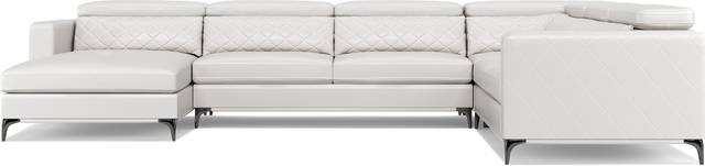 Via Sorrento White 4 Pc Sectional - Thumbnail - Image 4