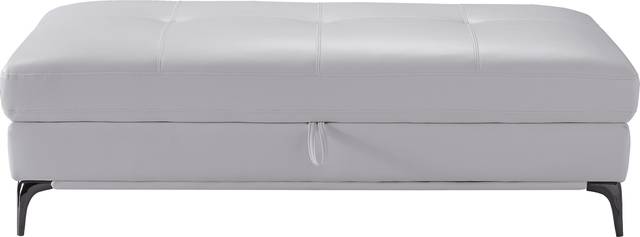 Via Sorrento White Storage Ottoman - Thumbnail - Image 3