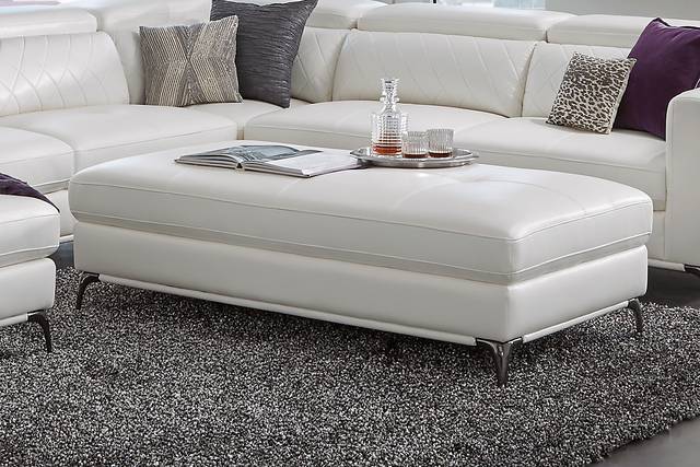 Via Sorrento White Storage Ottoman - Thumbnail - Image 4