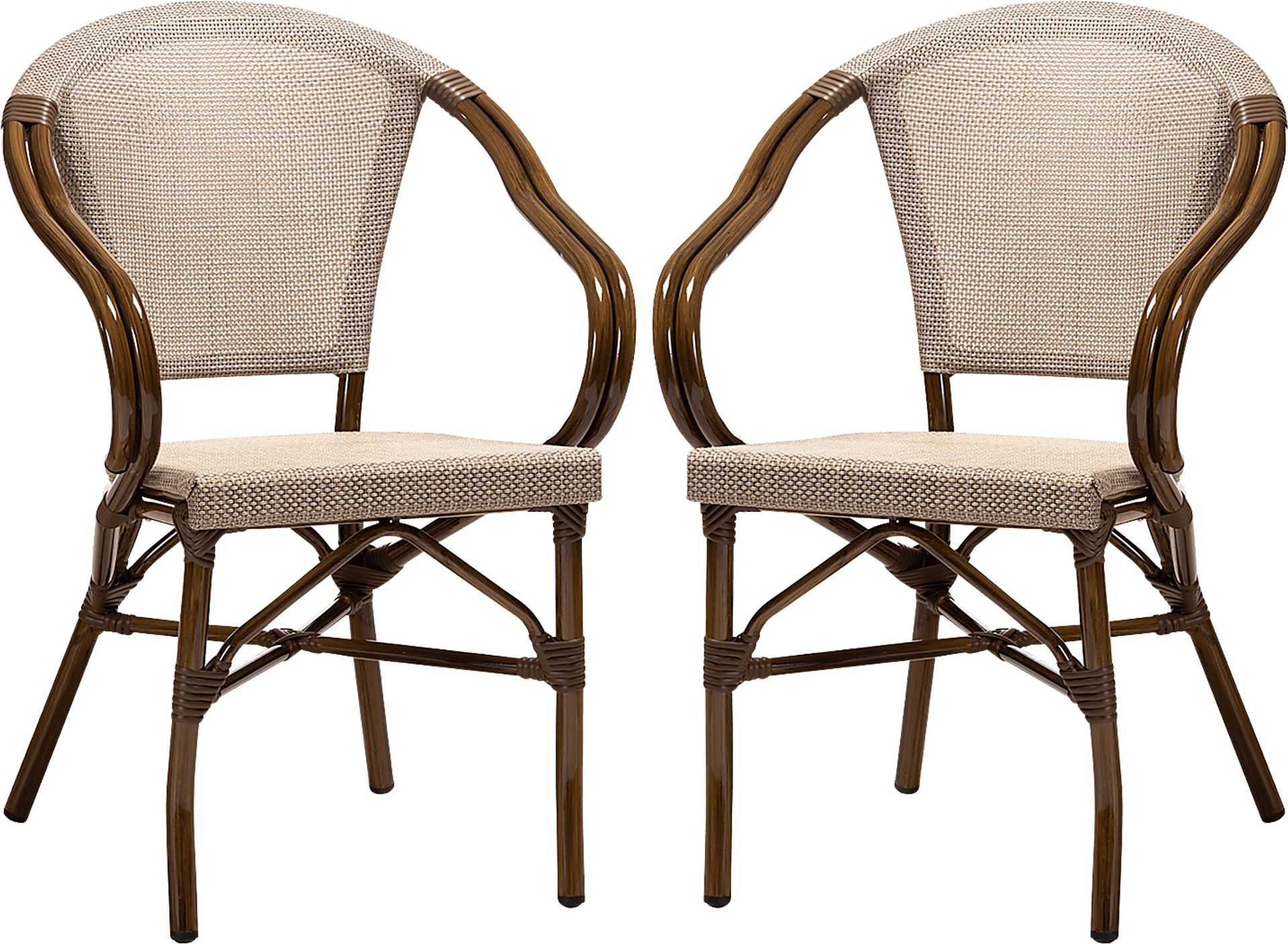 Viados Beige Dining Chair, Set of 2 - Image 1