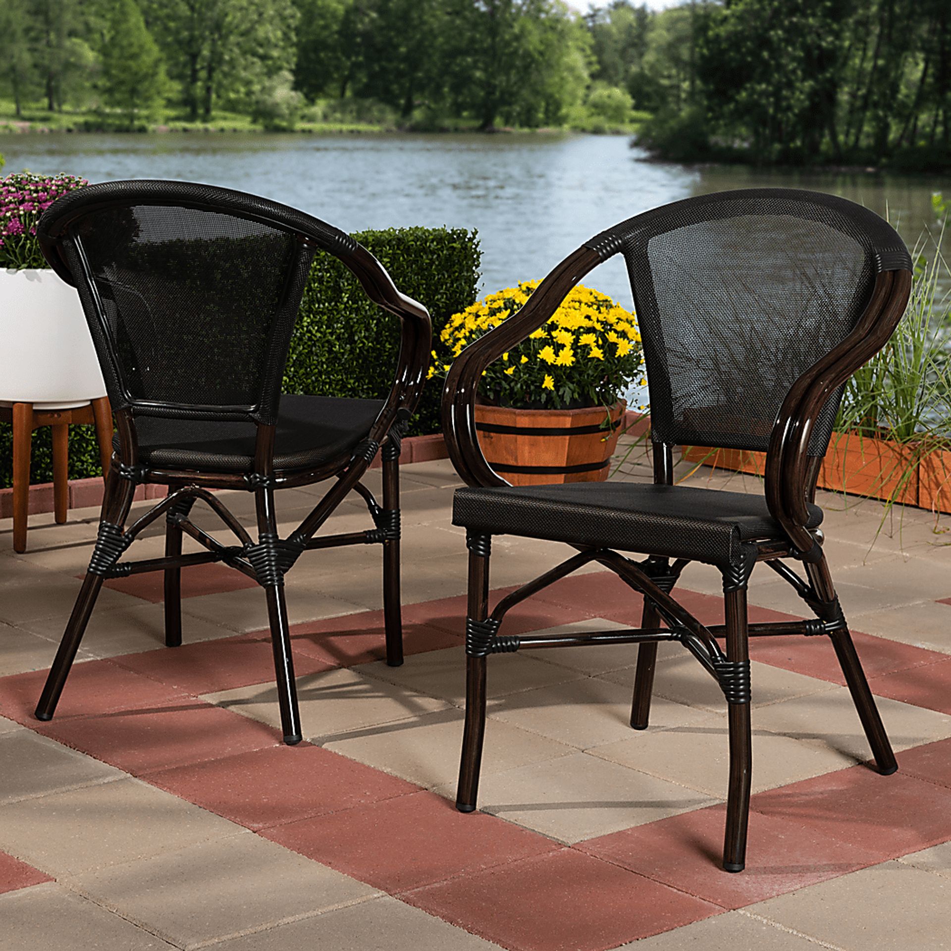 Viados Black Dining Chair, Set of 2 - Image 2
