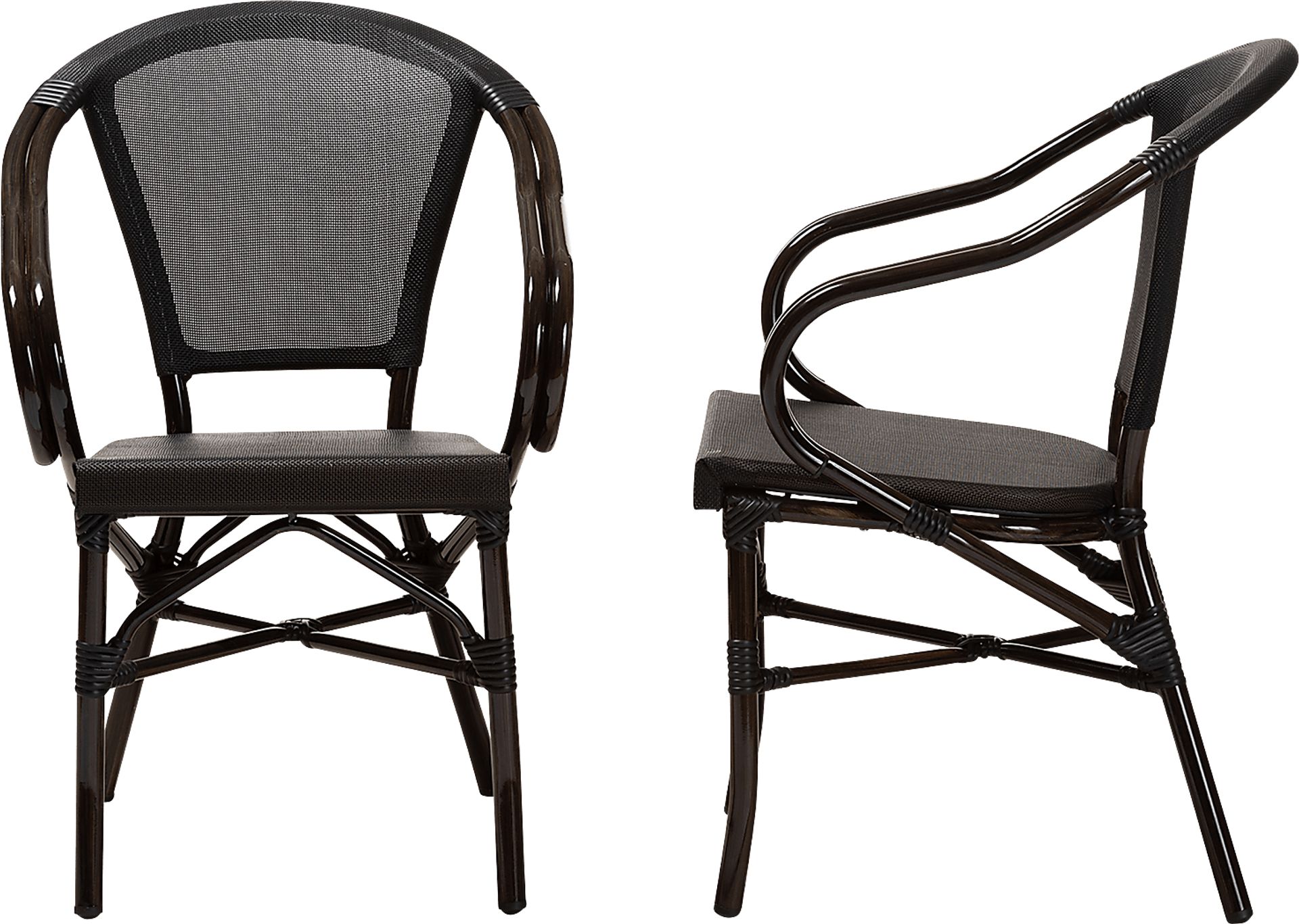 Viados Black Dining Chair, Set of 2 - Image 3