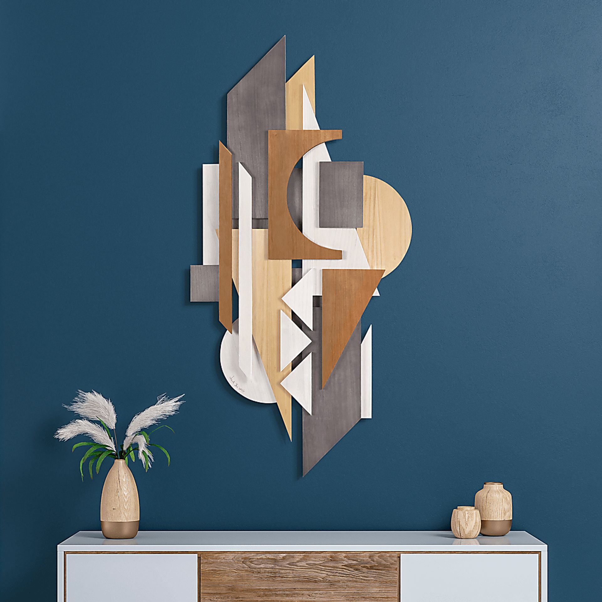 Viasa Beige Wall Decor, Set of 2 - Image 4