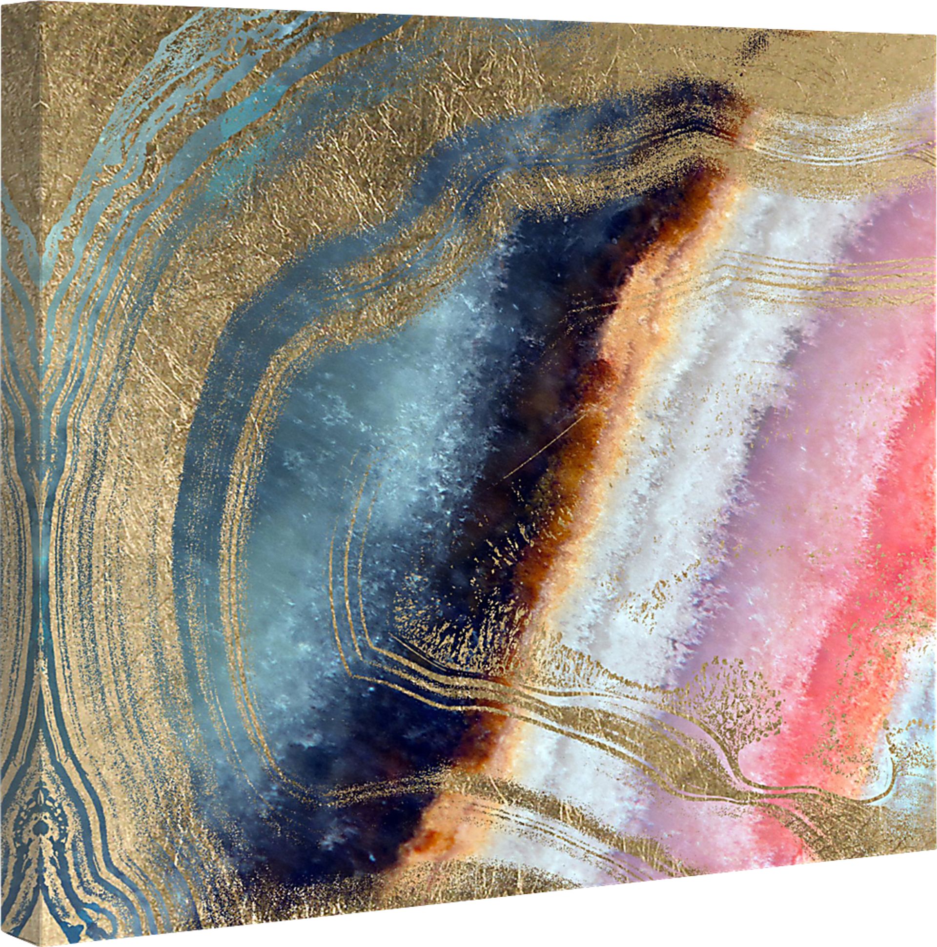 Vibrant Marble Pink Artwork - Image 2