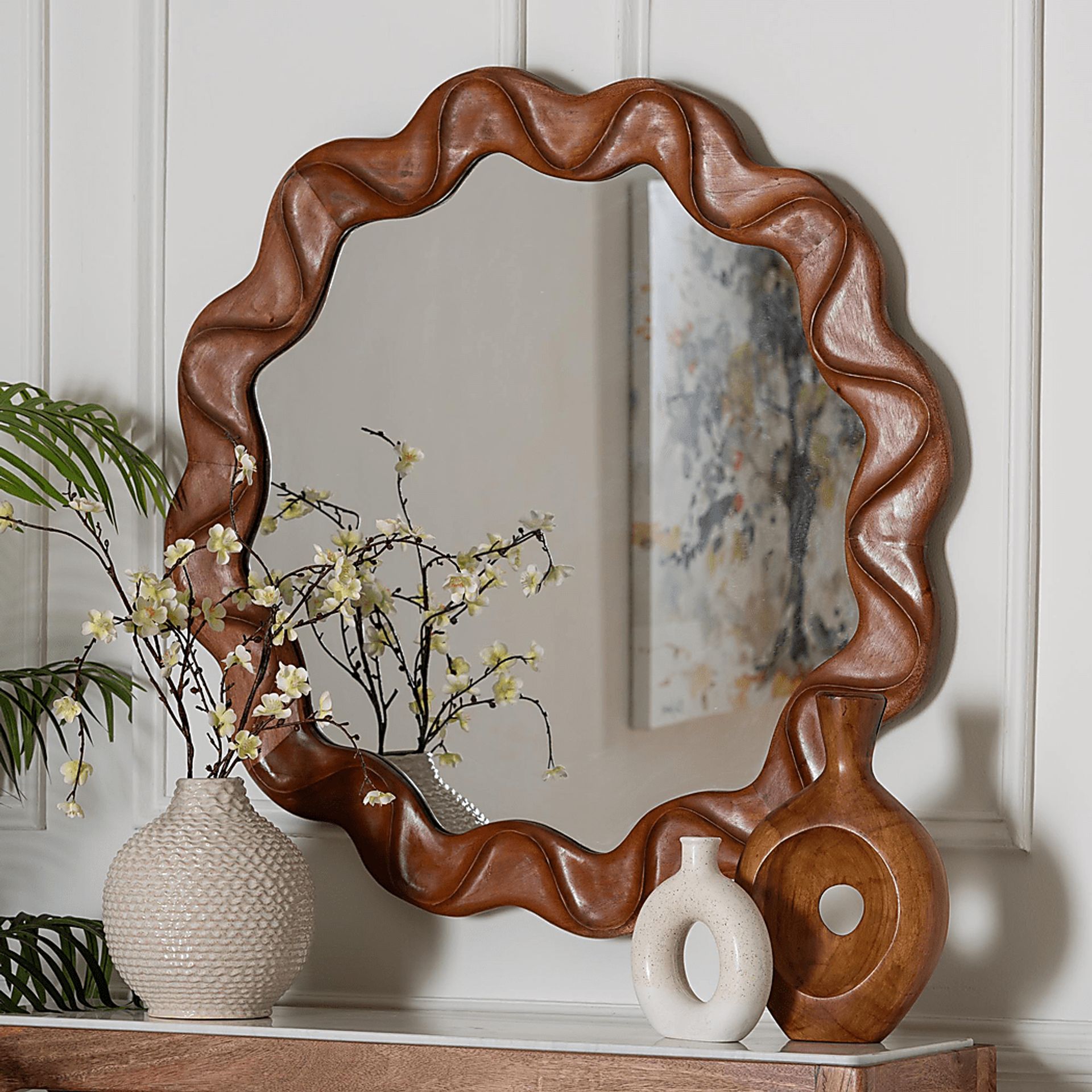 Vicada Brown Mirror - Image 2