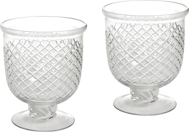 Vicdale Clear Candle Holder, Set of 2 - Thumbnail - Image 1