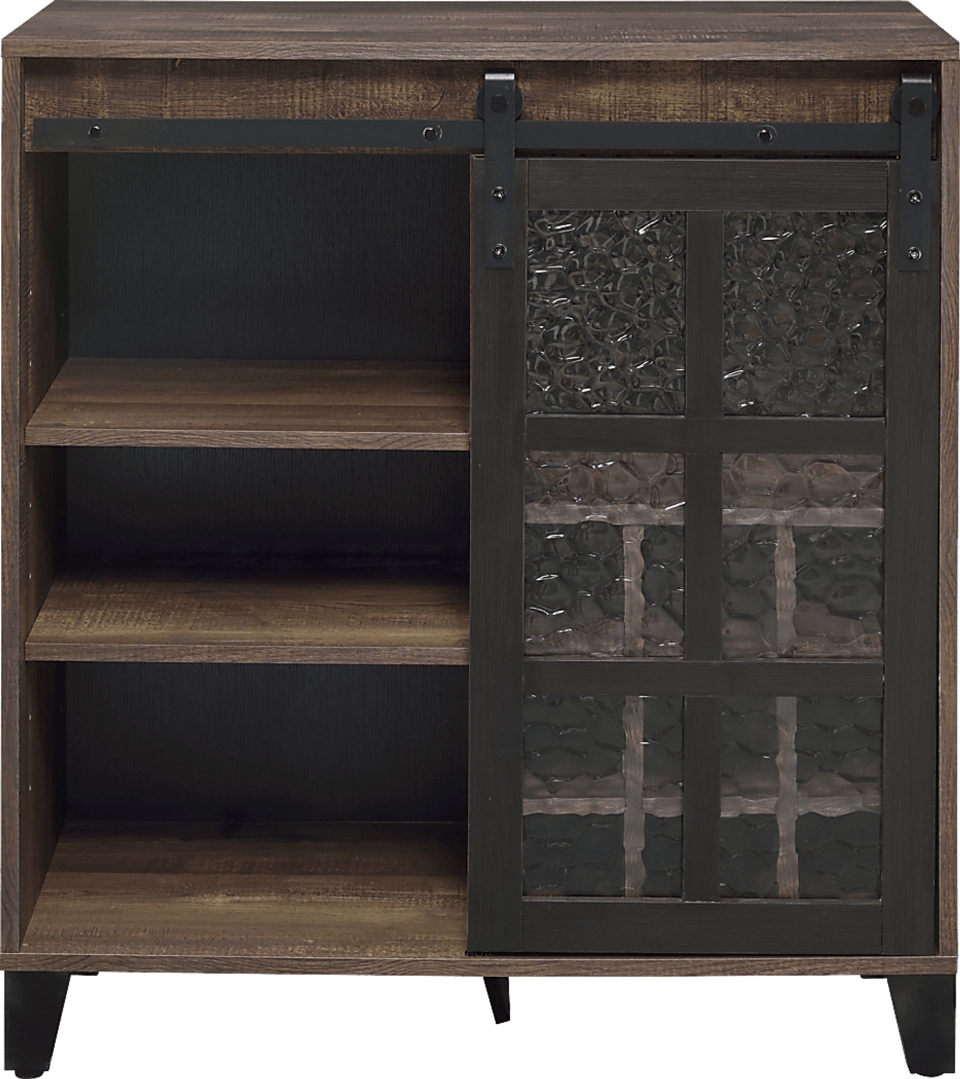 Vichenci Brown Wine Cabinet - Image 3