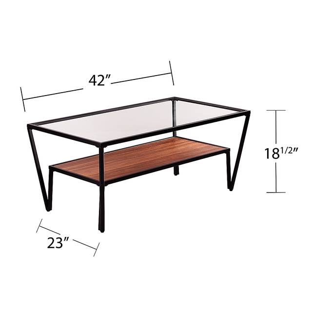 Vickdale Clear Cocktail Table - Thumbnail - Image 6