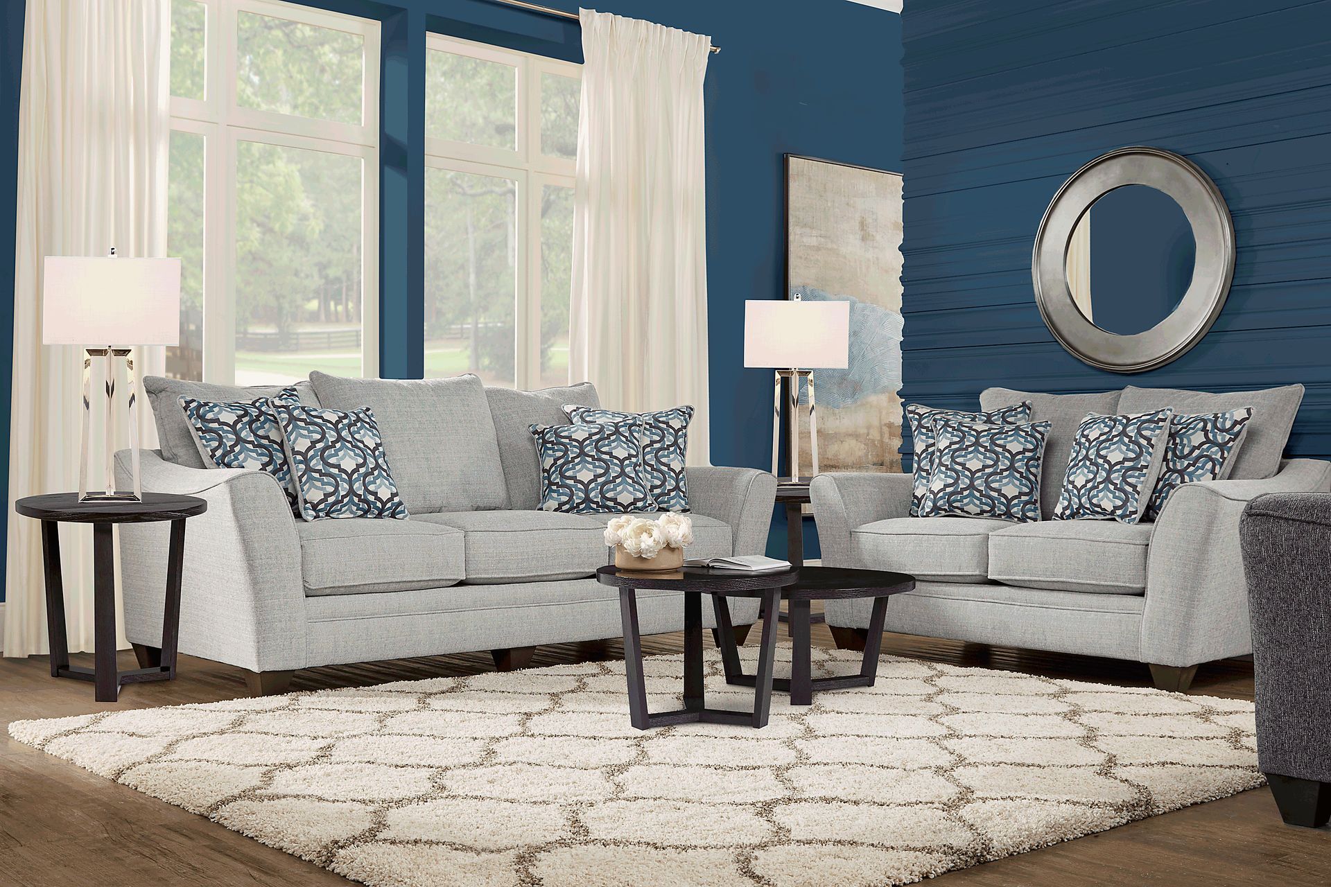 Victoria Park Dove 2 Pc Living Room - Image 1