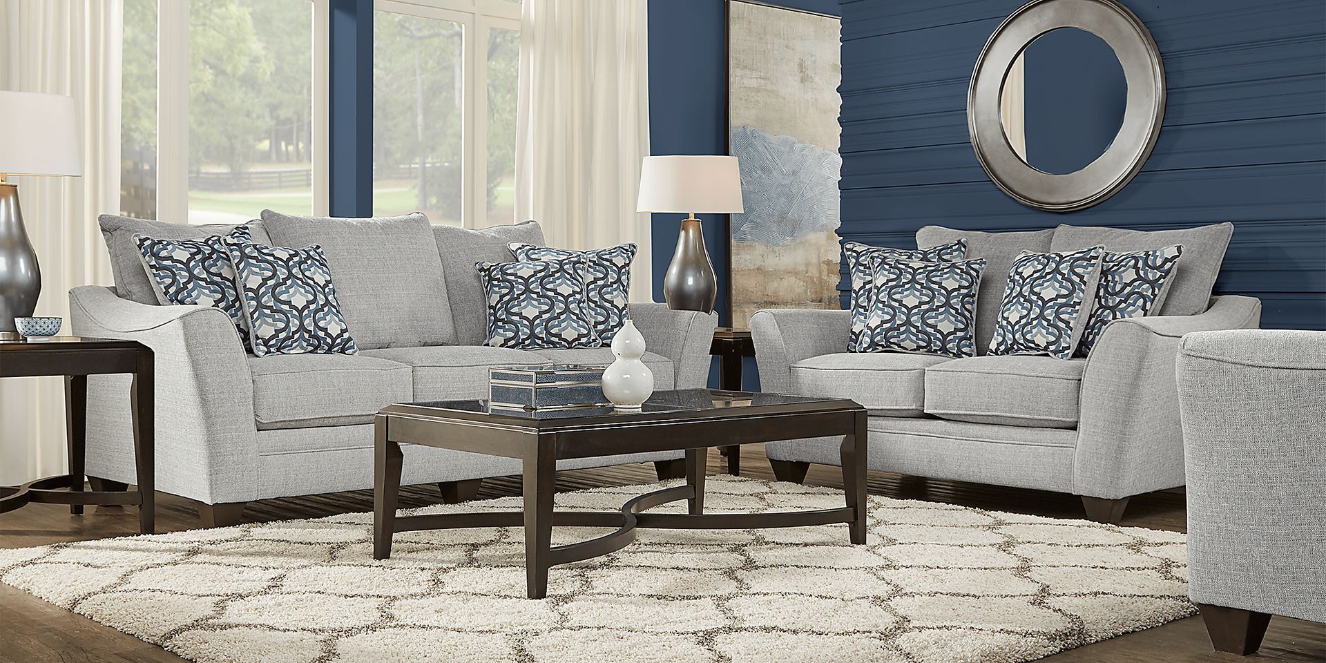 Victoria Park Dove 3 Pc Living Room - Image 1