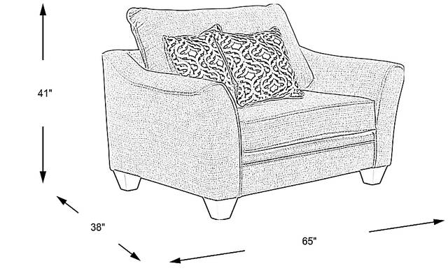 Dimension Image. Please refer to the Dimension Tab on this page for dimension details.