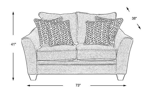 Dimension Image. Please refer to the Dimension Tab on this page for dimension details.