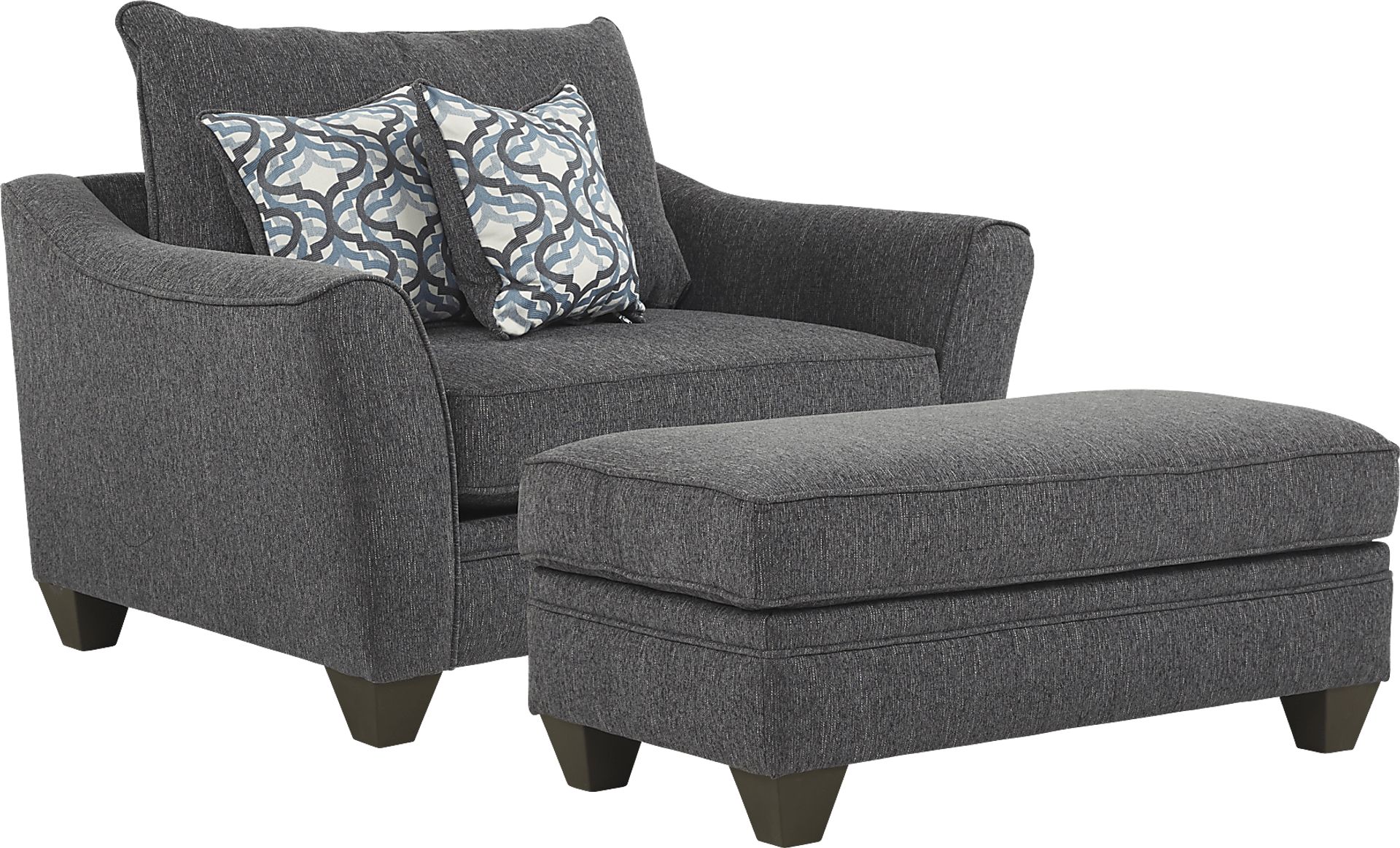 Victoria Park Gunmetal 2 Pc Living Room - Image 1