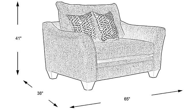 Dimension Image. Please refer to the Dimension Tab on this page for dimension details.