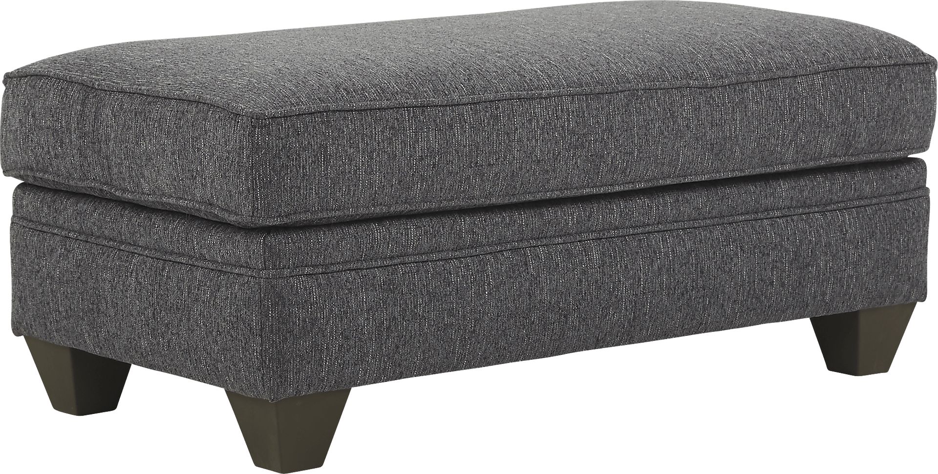 Victoria Park Gunmetal Ottoman - Image 1