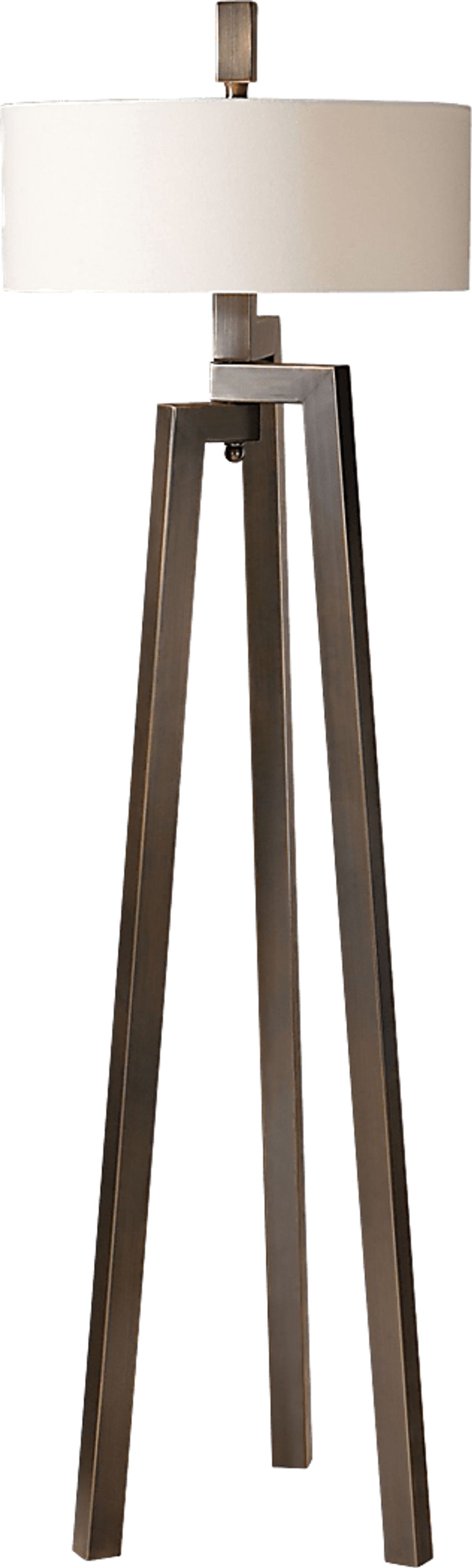 Victorious Point Bronze Brown,Yellow Floor Lamp | Rooms to Go