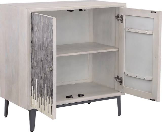 Vidal White 2 Door Credenza - Thumbnail - Image 2