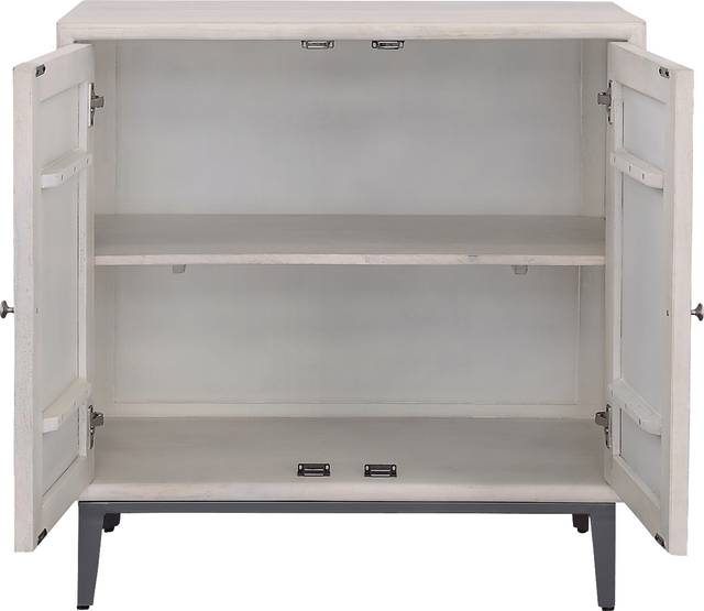 Vidal White 2 Door Credenza - Thumbnail - Image 4