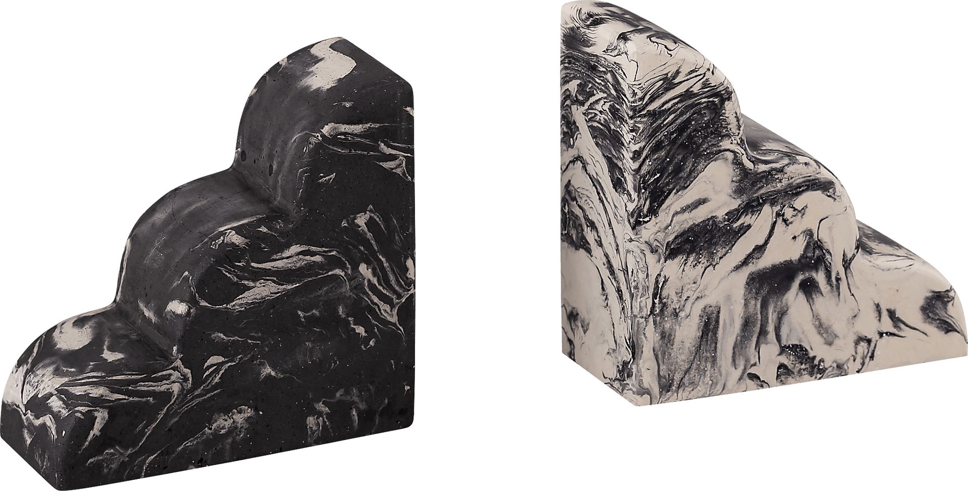 Viella Gray Bookends, Set of 2 - Image 3