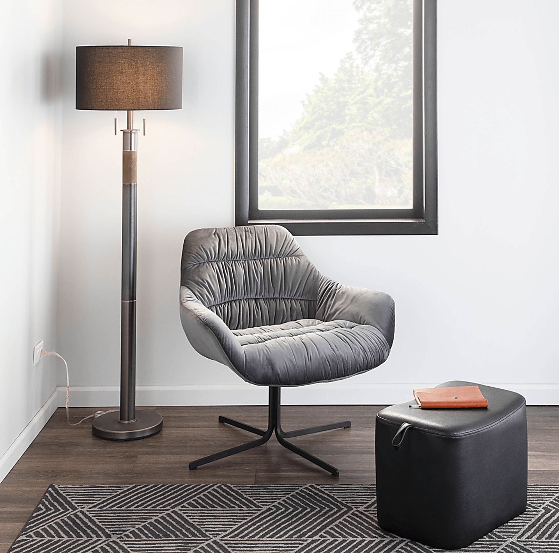 Vienna Lane Gunmetal Floor Lamp - Image 8