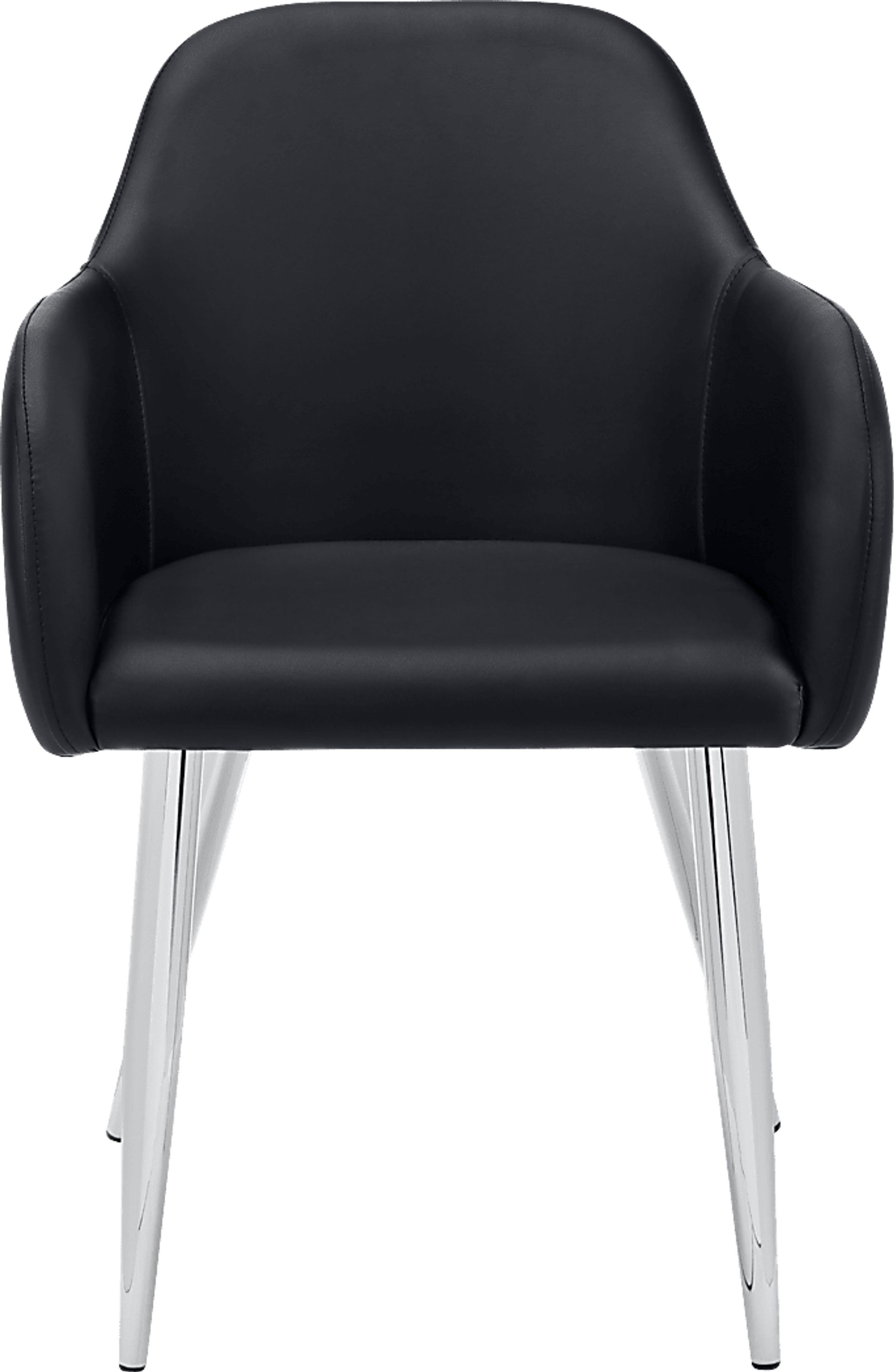 Vietor Black Chrome Arm Chair - Image 6