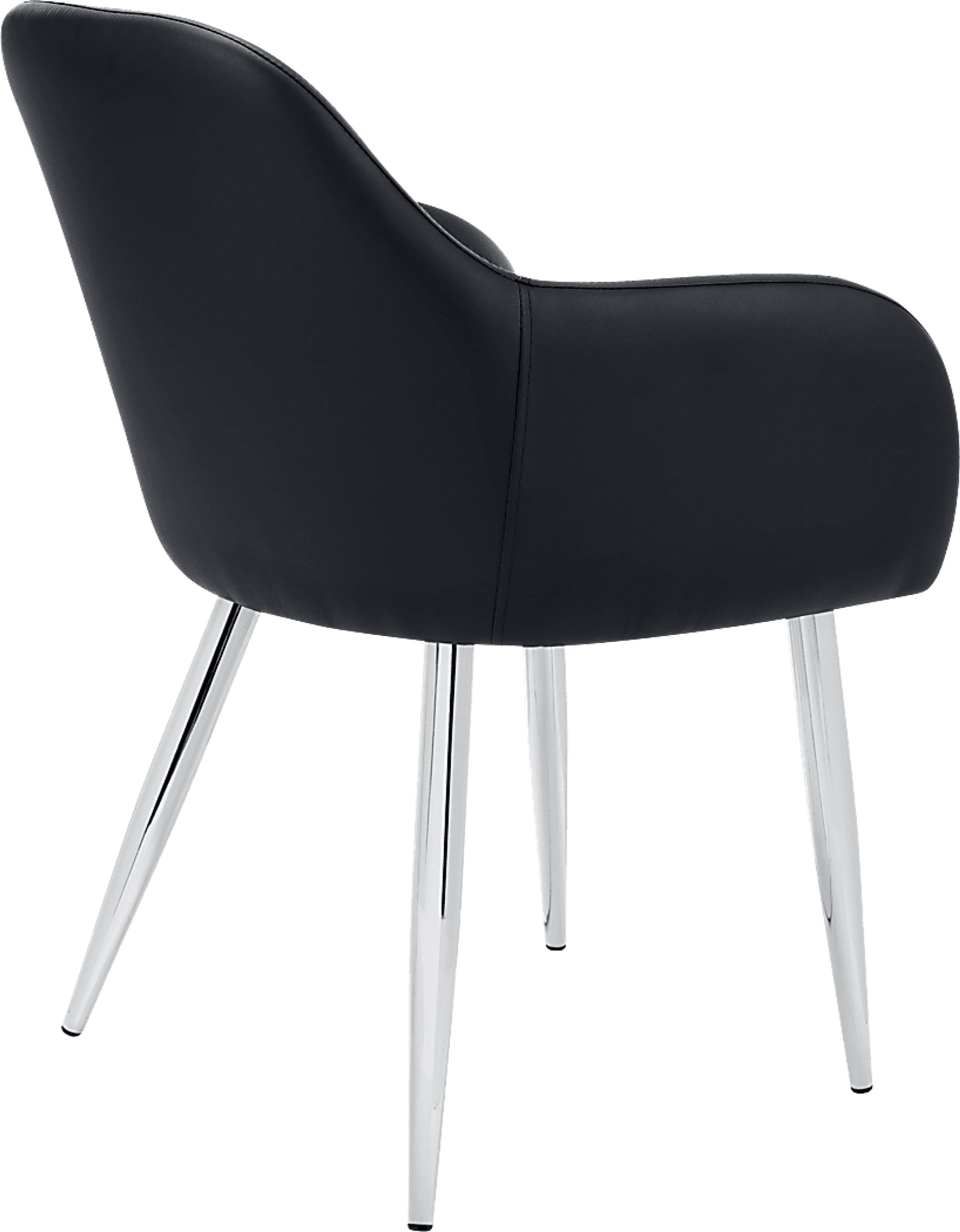 Vietor Black Chrome Arm Chair - Image 7