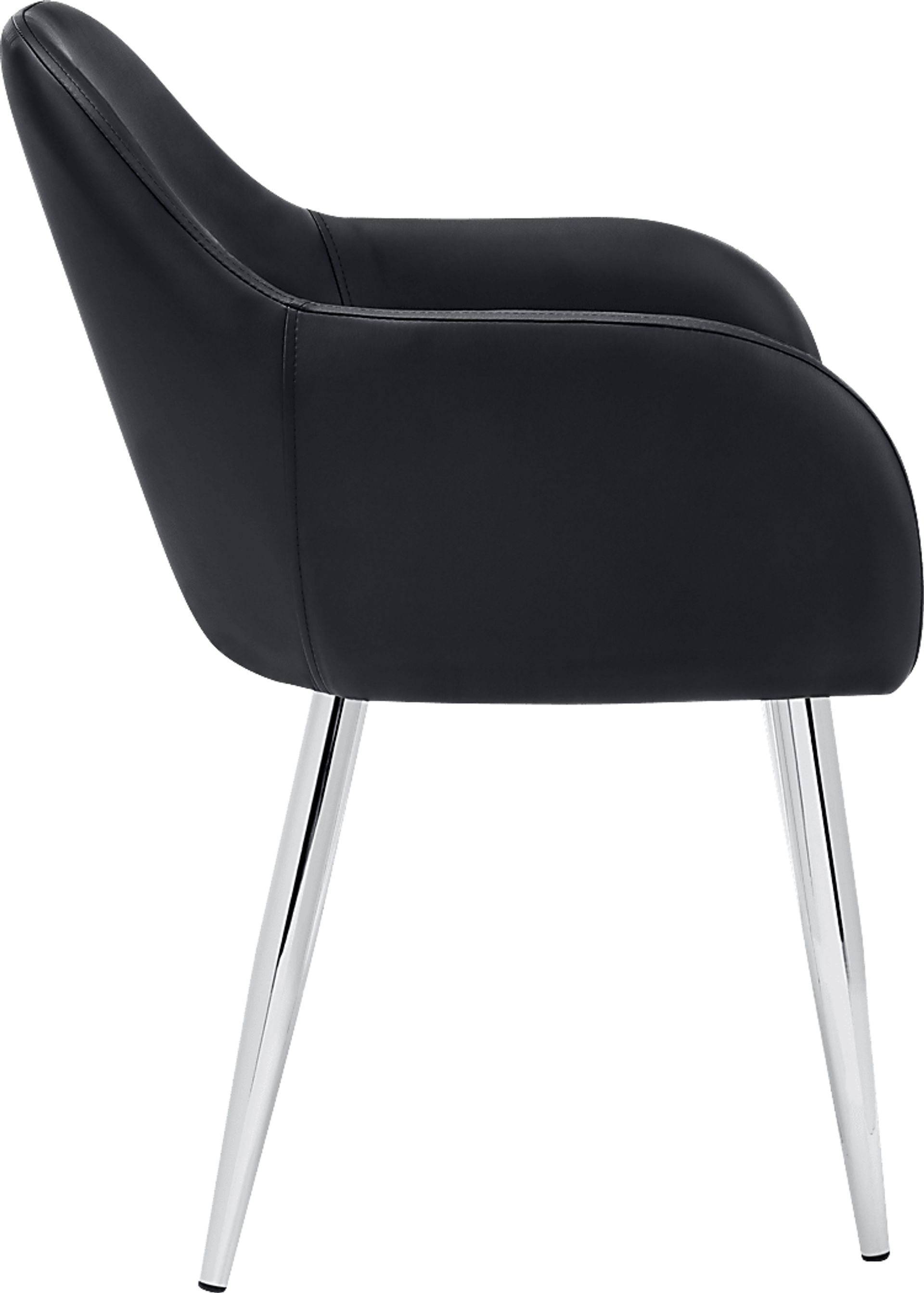 Vietor Black Chrome Arm Chair - Image 8