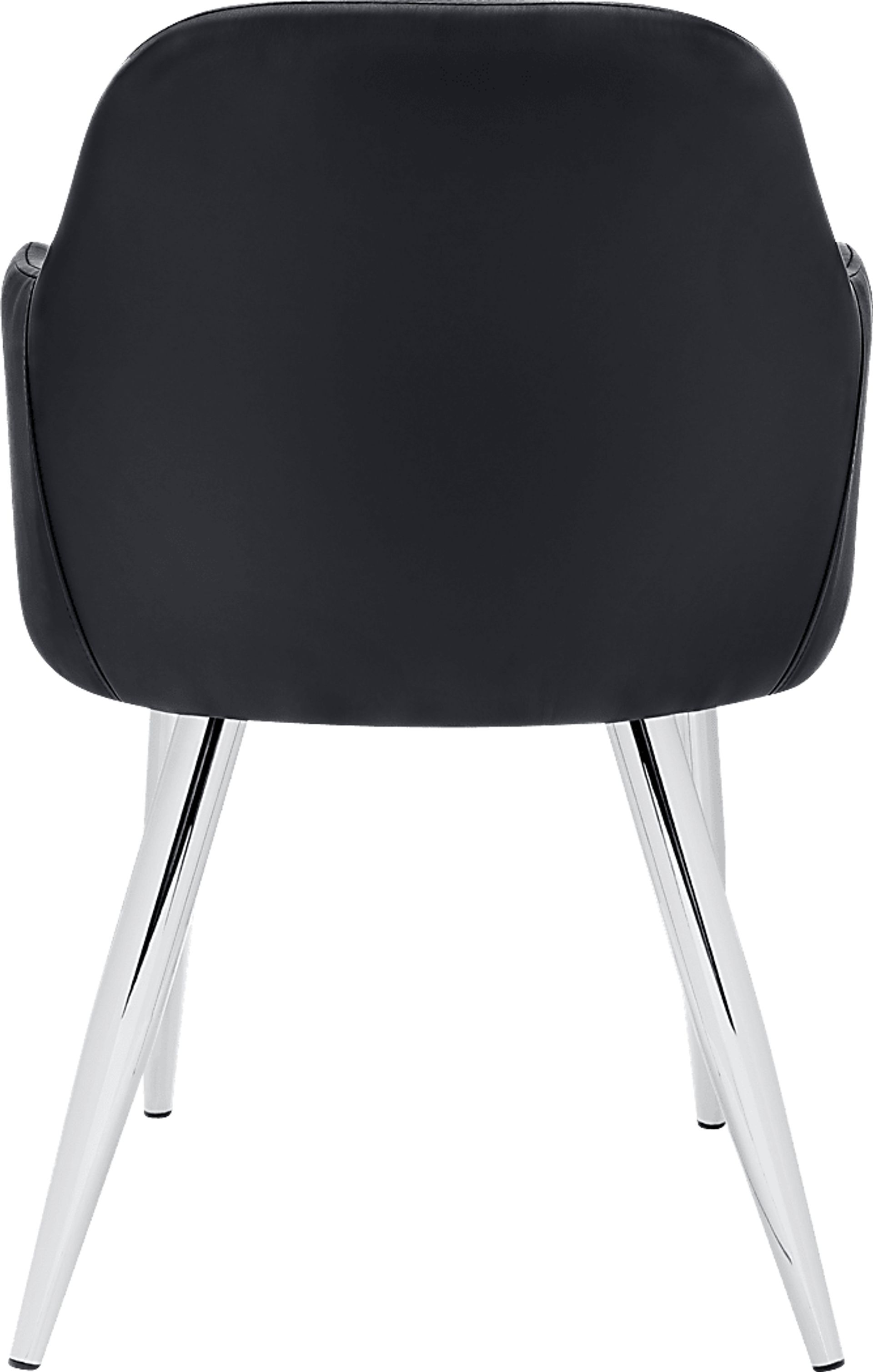 Vietor Black Chrome Arm Chair - Image 9