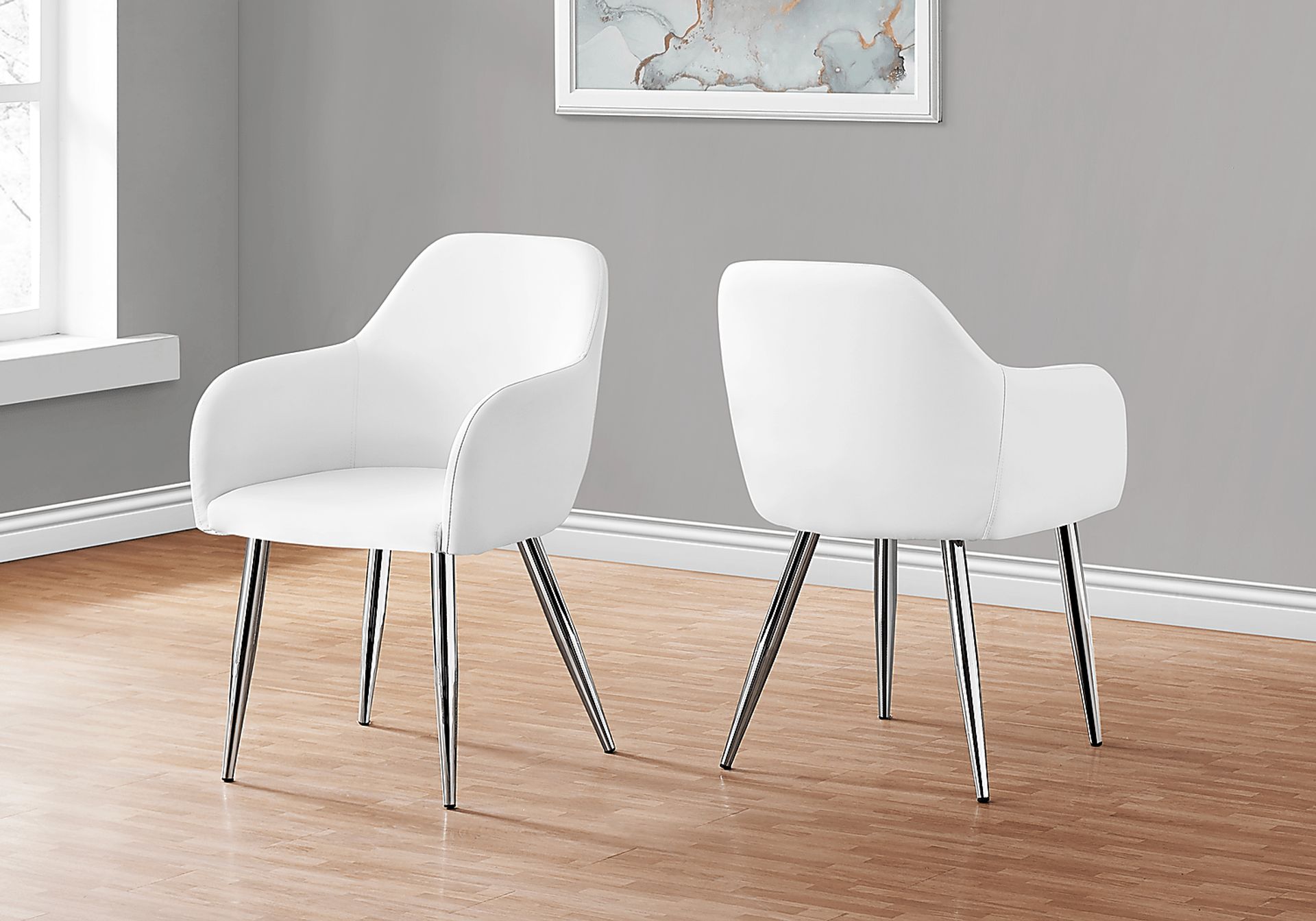 Vietor White Arm Chair - Image 2